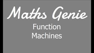 Function Machines