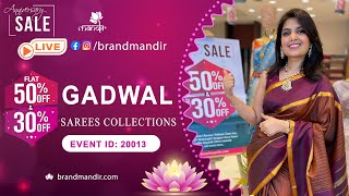 Gadwal Sarees Collection | WhatsApp Number 733 733 7000 | Brand Mandir Sarees LIVE