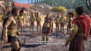 Assassin's Creed Odyssey - Nikolaos Stops Kassandra & Stentor From Fighting