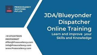 JDA/BlueYonder Dispatcher Training | Learn Dispatcher Online Training with Industry Experts