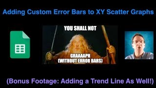 Adding Custom Error Bars to XY Scatter Plots in Google Sheets
