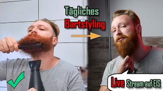 Bartstyling in UNTER 10 MINUTEN | Bartwuchschallenge Update #5 | STREAM AUF EIS gelegt