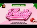 This is How to Create Lychee Fruit 3D Text Effect in Illustrator