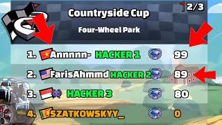 😡 3 HACKERS IN CUP !!! - Hill Climb Racing 2