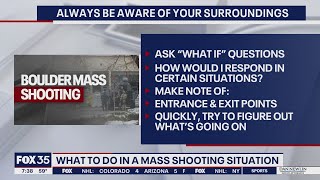 What to do in an active shooter situation