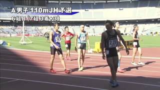 A男子110mJH 予選第6組 第46回ジュニアオリンピック