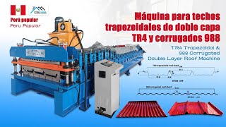 Perú Máquina perfiladora de techos de doblecapa TR4 y 988 | Perfiladora de doble capa TR4 y 988