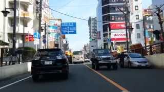 平和橋通り、ガード手前で捕まってる。(車載動画）葛飾区Tokyo,Japan.