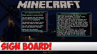 Minecraft Plugin Tutorial - Sign Board