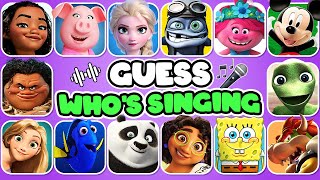 Guess The CHARACTER by SONG | Moana, Elsa, Crazy Frog, Mickey Mouse, SpongeBob,