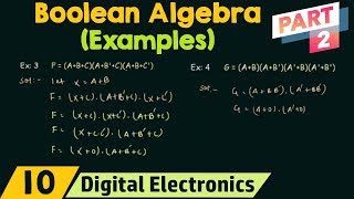 Boolean Algebra Examples (Part 2)