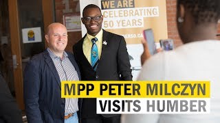 MPP Peter Milczyn visits Humber