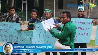 Mahasiswa Pertanyakan Keabsahan Ijazah