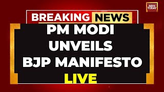 LIVE: PM Modi to unveil BJP 'Sankalp Patra' for 2024 Lok sabha polls | India Today News LIVE