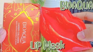 Review Bioaqua Cherry Collagen Moisturizing Essece Lip Maskʕっ•ᴥ•ʔっ