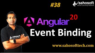 Event Binding in Angular 20 | Data Binding in Angular | Sahosoft