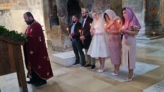 Georgian Wedding Ceremony at Mtskheta Church 2022