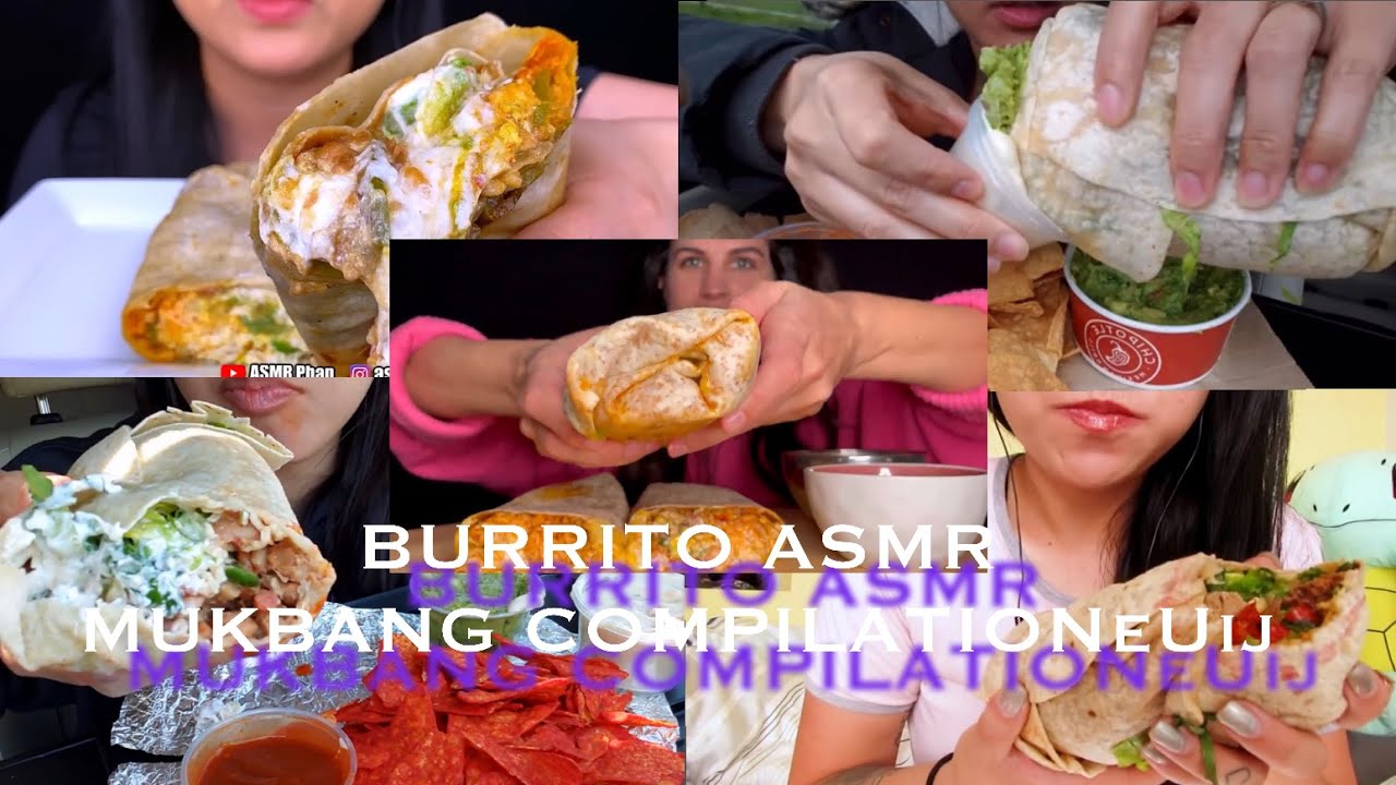 Burritos ASMR Mukbang Best COMPILATION - YouTube