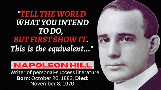 Best 20 Inspirational Napoleon Hill's Quotes For Personal Success,
