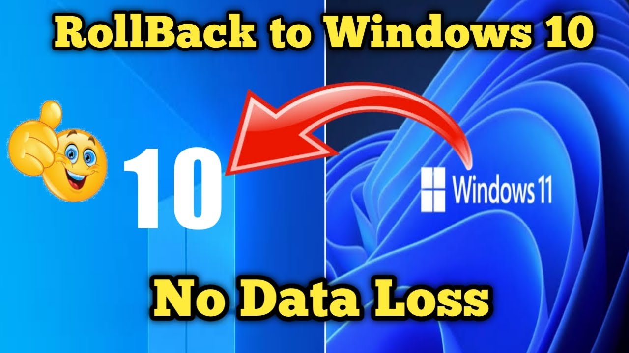 How To Rollback Windows 11 Updates Downgrade Windows 11 To Windows 10 ...