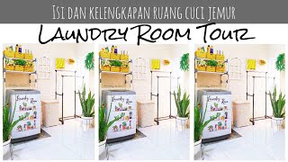 Laundry Room Tour / Ruang Cuci Baju Minimalis (Rincian Isi serta Dekorasi Ruang Cuci Jemur Mungil)