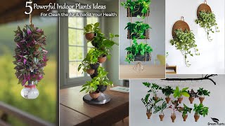 5 Powerful Indoor Plants Ideas That Clean the Air \u0026 Boost Your Health-Indoor Gardening//GREEN PLANTS