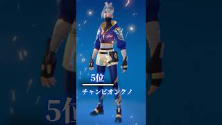 個人的にアンリアル帯でよく見るスキンランキング #フォートナイト #fortnite #shorts