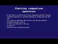 PRES6   CHAINING COMPARISON OPERATORS