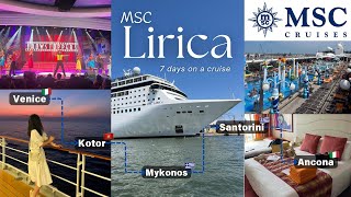 [유럽여행] 🚢 MSC Lirica 첫 크루즈 여행 | Kotor-Mykonos-Santorini-Ancona | 일주일 크루즈에서 생활 브이로그