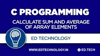 SUM AND AVERAGE USING ARRAY IN C| C PROGRAMMING LECTURES