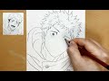 how to draw yuji itadori step by step jujutsu kaisen pencil art easy anime sketch