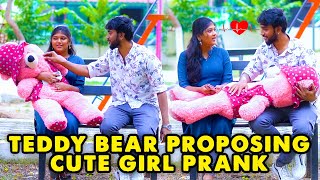 Teddy Bear Proposing Cute Girl Prank | Kovai Kusumbu | Kovai 360*