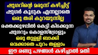 ഷുഗറും കൊളസ്ട്രോളും ഒരു തുള്ളി ബാക്കി വെക്കാതെ പുറം തള്ളാം ഈ രണ്ടു പഴങ്ങൾ കഴിച്ചാൽ മതി | Dr. Manoj