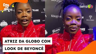 Atriz da Globo aposta em look já vestido por Beyoncé