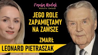 Zmarł Leonard Pietraszak. Udało mu wyprostować relacje? \