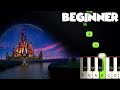 Disney Intro Theme | BEGINNER PIANO TUTORIAL + SHEET MUSIC by Betacustic