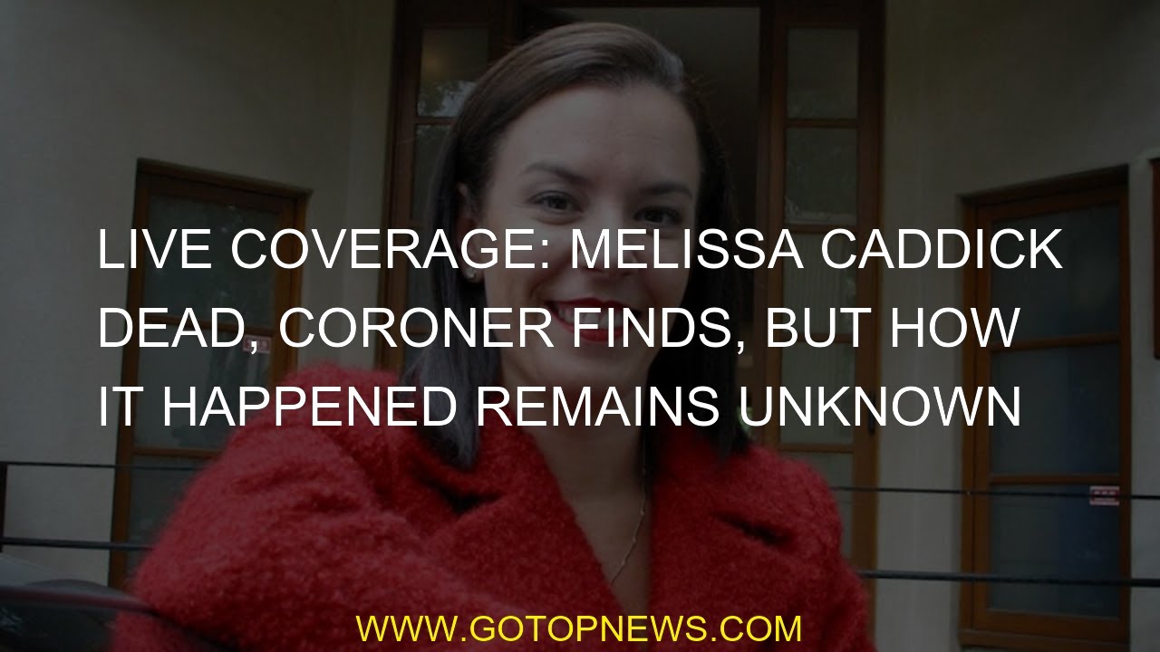 Live Coverage: Melissa Caddick Dead, Coroner Finds, But How It Happened ...