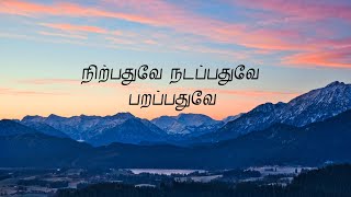 நிற்பதுவே நடப்பதுவே | Nirpathuve Nadapathuve | Bharathi | பாரதி | Lyrics song