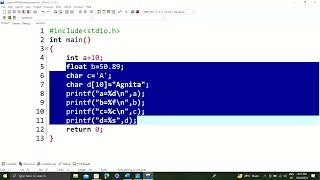 c program variable declare(lab-2)
