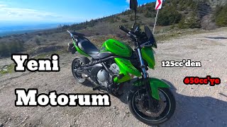 Hayallerime Kavuştum I Yeni Motorum I Kawasaki Er-6n I 125cc den 650cc ye