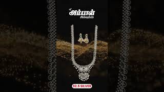 Diamond model collection in 92.5 silver Gold plated @SreeAmbalSilvers