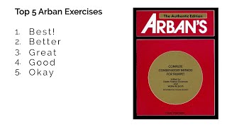 My Top 5 ARBAN Exercises for Trumpet Articulation