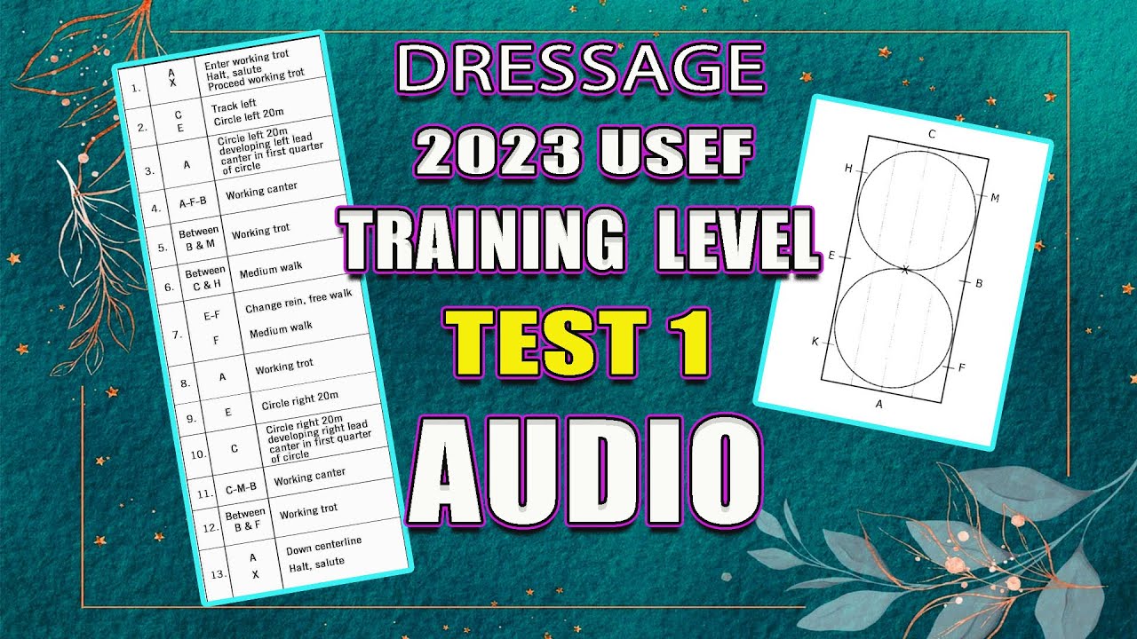 NEW USDF/USEF Training Level Test 1 - V. 2023 *Read Through* Audio ...