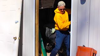 Psycho Dad Installs New Door