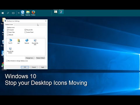 Windows – Stop moving desktop icons