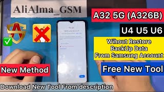 Samsung A32 5G U4 U5 U6 Frp Bypass (SM-A326B) Android 11/12|Google Account A32|Fix Alliance Shield X