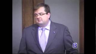 Jeremy Williams at the County Commissioner Meeting about the Budget