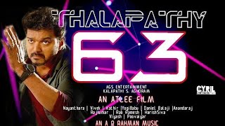 Thalapathy 63 - Official Tamil Teaser | Vijay | nyanthara | Atlee | A R RAHMAN | Cyril