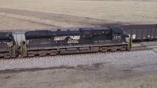 DRONE: PACING NS \u0026 GIANT ILLINOIS RAIL YARD (SILENT NO AUDIO)