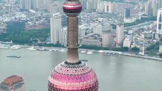 Aerial photography of Shanghai Lujiazui to feel the beautiful skyline!航拍上海陸家嘴 感受絕美天際線！